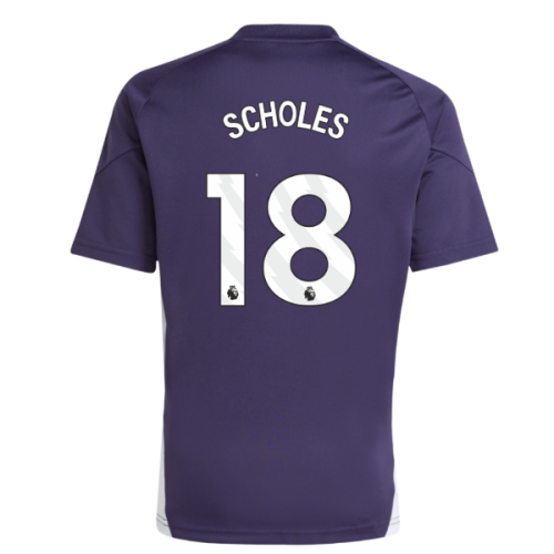 2025-2026 Man Utd Training Jersey (Aurora Plum) - Kids (Scholes 18)