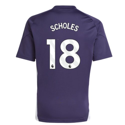 2025-2026 Man Utd Training Jersey (Aurora Plum) - Kids (Scholes 18)