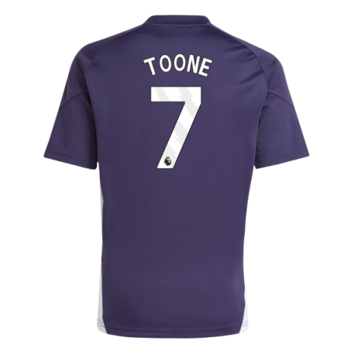 2025-2026 Man Utd Training Jersey (Aurora Plum) - Kids (Toone 7)