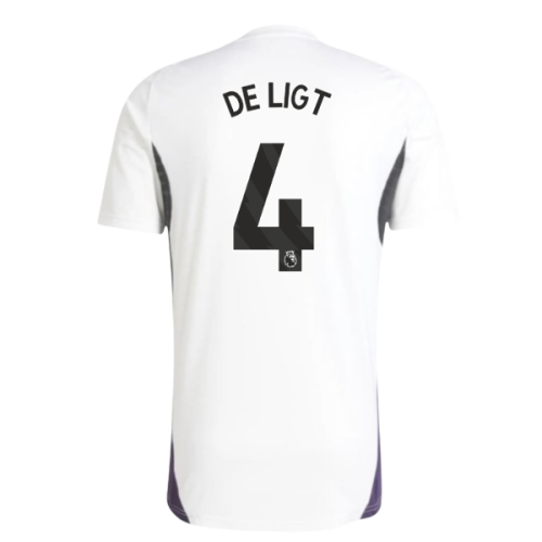 2025-2026 Man Utd Training Jersey (White) (De Ligt 4)