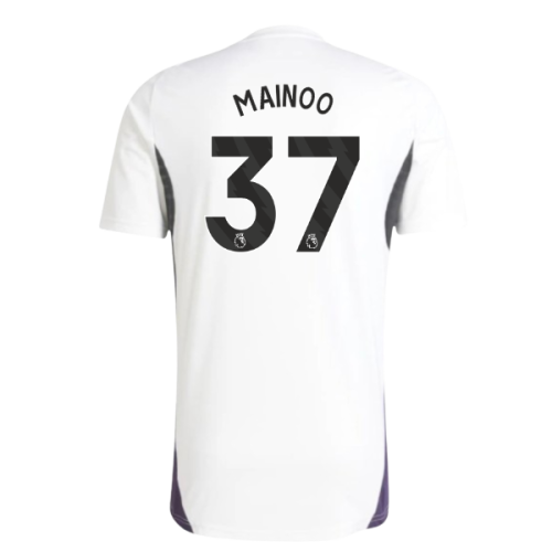2025-2026 Man Utd Training Jersey (White) (Mainoo 37)