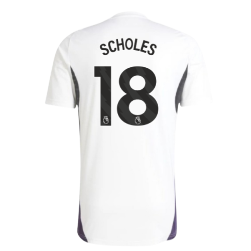 2025-2026 Man Utd Training Jersey (White) (Scholes 18)