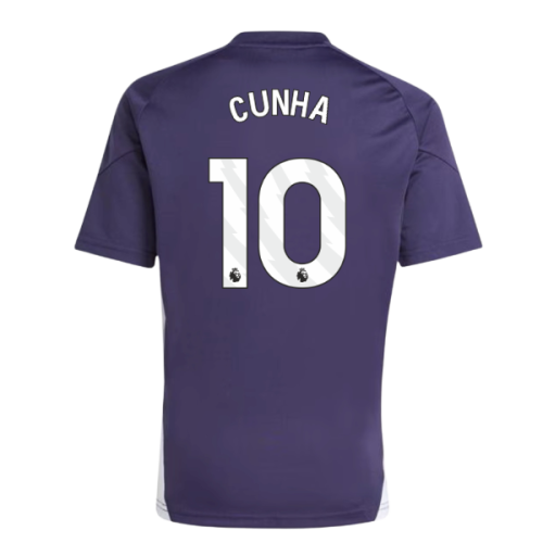 2025-2026 Man Utd Training Tee (Aurora Plum) (Cunha 10)