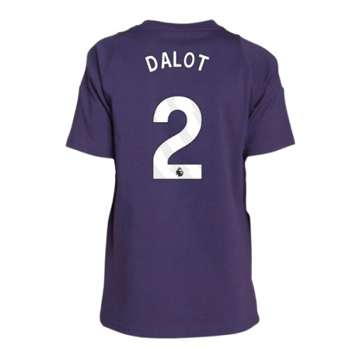 2025-2026 Man Utd Training Tee (Aurora Plum) - Kids (Dalot 2)