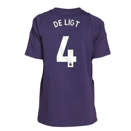 2025-2026 Man Utd Training Tee (Aurora Plum) - Kids (De Ligt 4)