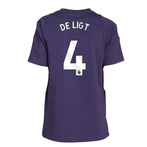 2025-2026 Man Utd Training Tee (Aurora Plum) - Kids (De Ligt 4)