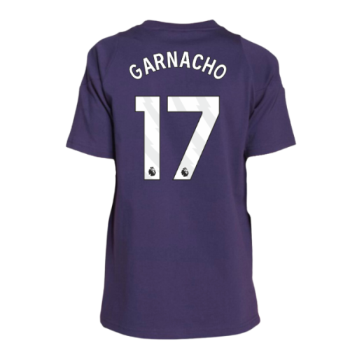 2025-2026 Man Utd Training Tee (Aurora Plum) - Kids (Garnacho 17)