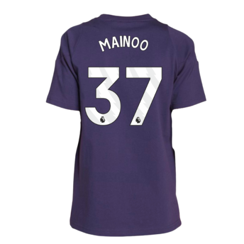 2025-2026 Man Utd Training Tee (Aurora Plum) - Kids (Mainoo 37)