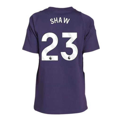 2025-2026 Man Utd Training Tee (Aurora Plum) - Kids (Shaw 23)