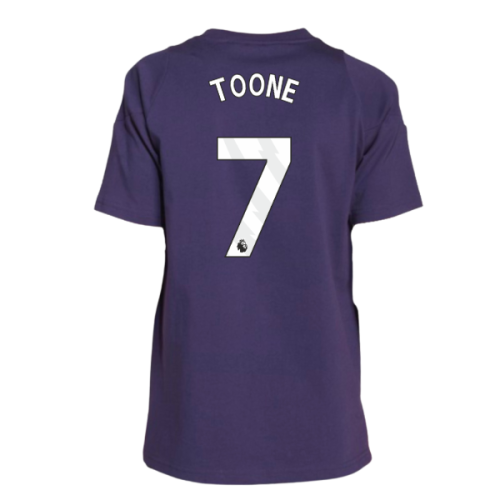 2025-2026 Man Utd Training Tee (Aurora Plum) - Kids (Toone 7)