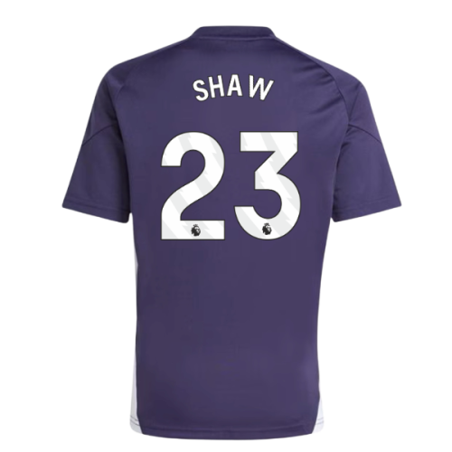 2025-2026 Man Utd Training Tee (Aurora Plum) (Shaw 23)