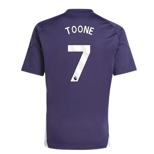 2025-2026 Man Utd Training Tee (Aurora Plum) (Toone 7)