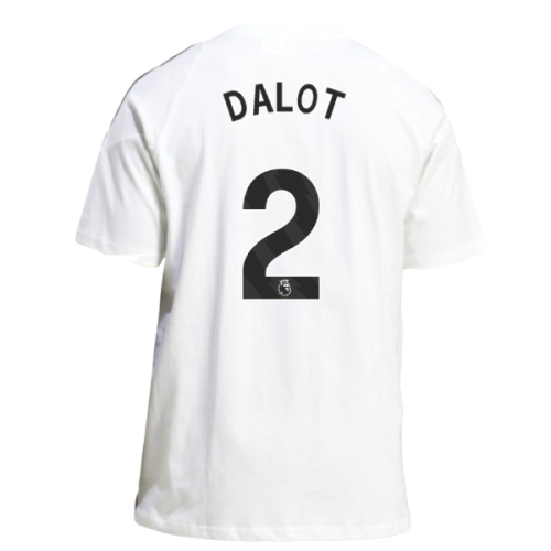 2025-2026 Man Utd Training Tee (White) (Dalot 2)