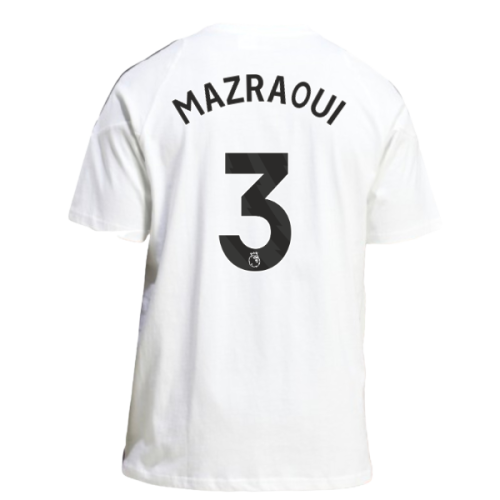 2025-2026 Man Utd Training Tee (White) (Mazraoui 3)