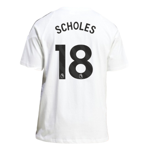 2025-2026 Man Utd Training Tee (White) (Scholes 18)