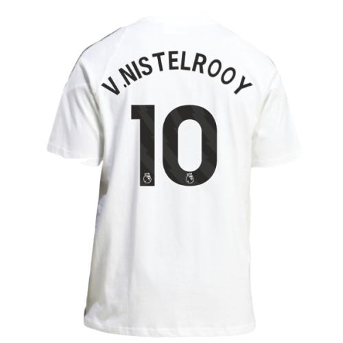 2025-2026 Man Utd Training Tee (White) (V.Nistelrooy 10)