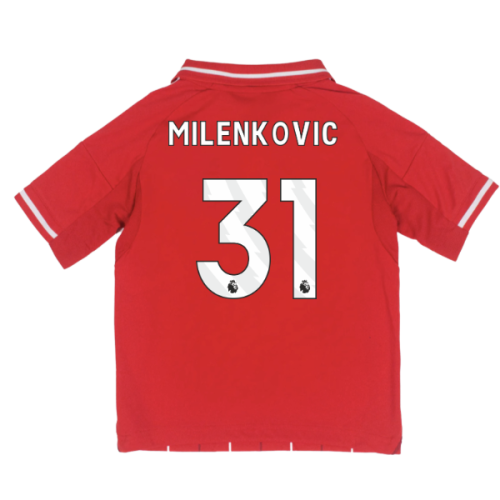 2025-2026 Nottingham Forest Home Mini Kit (Milenkovic 31)