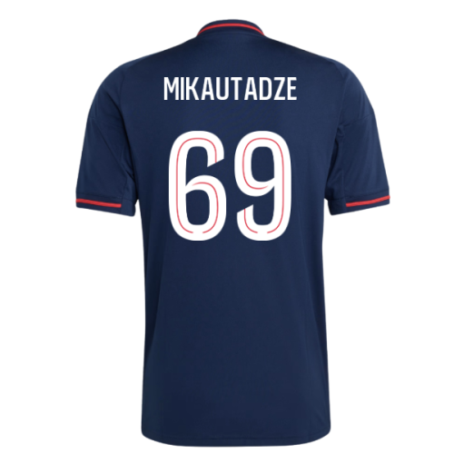 2025-2026 Olympique Lyon Away Shirt (Mikautadze 69)