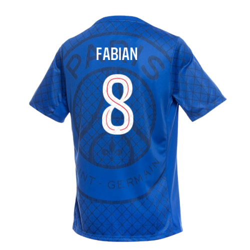 2025-2026 PSG Academy Pro Home Pre Match Shirt (Royal) (Fabian 8)