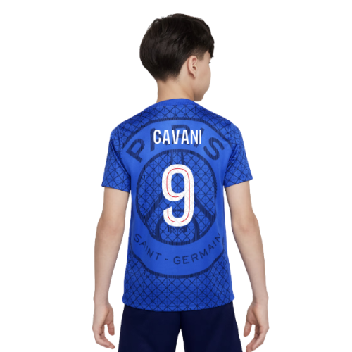 2025-2026 PSG Academy Pro Home Pre Match Shirt (Royal) - Kids (Cavani 9)