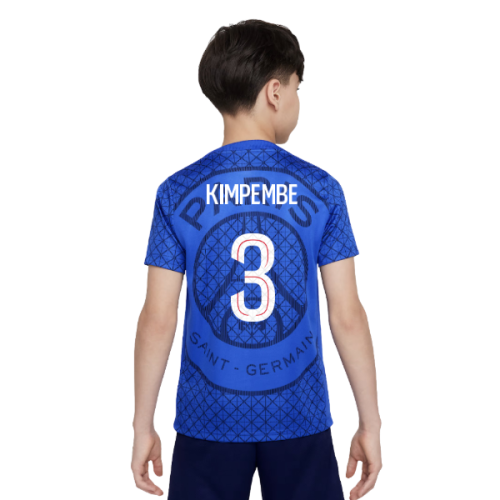 2025-2026 PSG Academy Pro Home Pre Match Shirt (Royal) - Kids (Kimpembe 3)