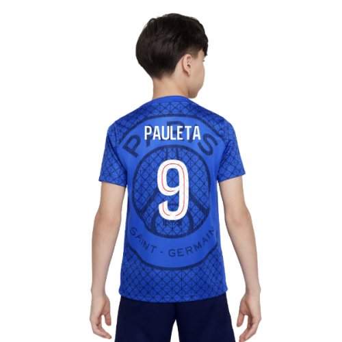 2025-2026 PSG Academy Pro Home Pre Match Shirt (Royal) - Kids (Pauleta 9)