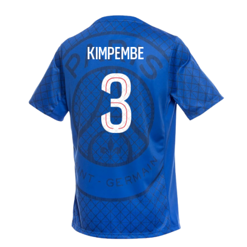 2025-2026 PSG Academy Pro Home Pre Match Shirt (Royal) (Kimpembe 3)
