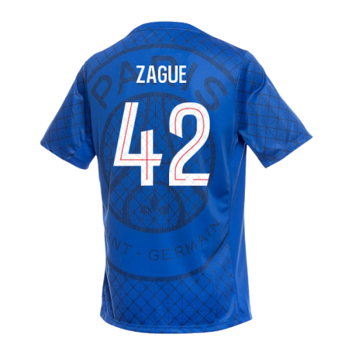 2025-2026 PSG Academy Pro Home Pre Match Shirt (Royal) (Zague 42)