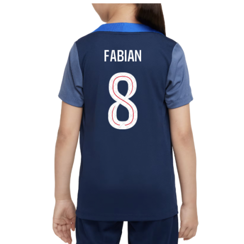 2025-2026 PSG Dri-Fit Strike Training Shirt (Navy) - Kids (Fabian 8)
