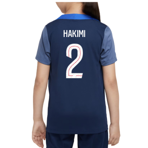 2025-2026 PSG Dri-Fit Strike Training Shirt (Navy) - Kids (Hakimi 2)