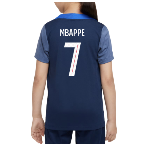 2025-2026 PSG Dri-Fit Strike Training Shirt (Navy) - Kids (Mbappe 7)