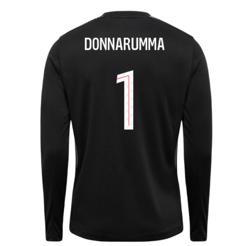 2025-2026 PSG Goalkeeper Shirt (Black) (Donnarumma 1)