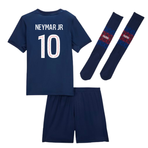 2025-2026 PSG Home Little Kids Mini Kit (Neymar JR 10)