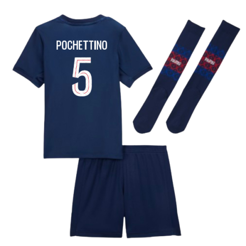 2025-2026 PSG Home Little Kids Mini Kit (Pochettino 5)