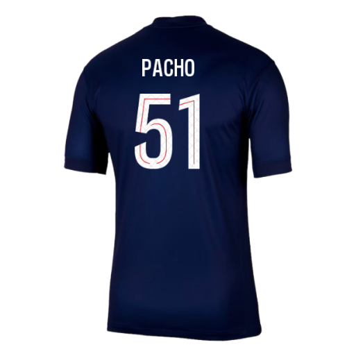 2025-2026 PSG Paris Saint Germain Home Shirt (Pacho 51)