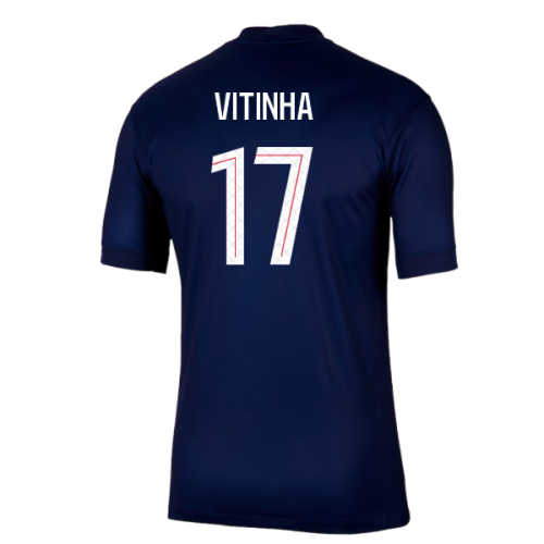 2025-2026 PSG Paris Saint Germain Home Shirt (Vitinha 17)