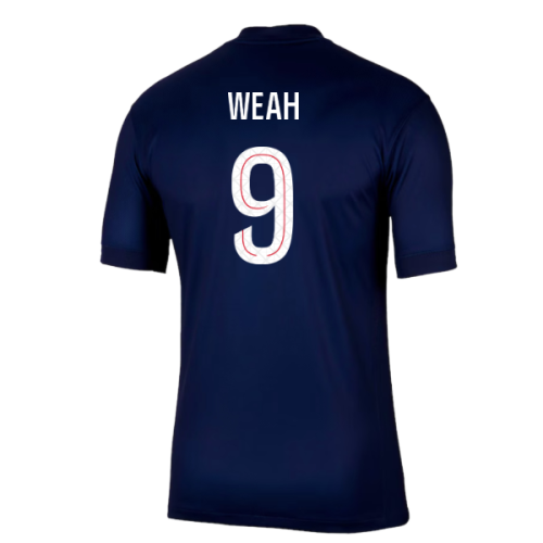 2025-2026 PSG Paris Saint Germain Home Shirt (Weah 9)