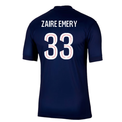 2025-2026 PSG Paris Saint Germain Home Shirt (Zaire Emery 33)