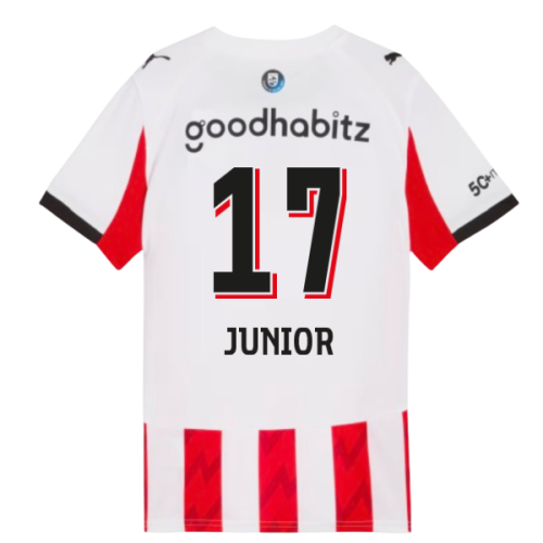 2025-2026 PSV Eindhoven Home Shirt (Kids) (Junior 17)