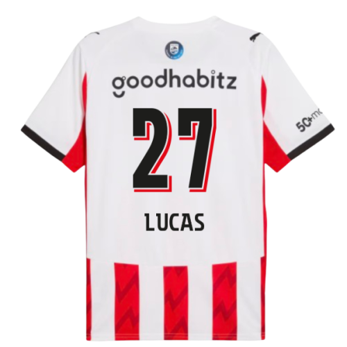 2025-2026 PSV Eindhoven Home Shirt (Lucas 27)