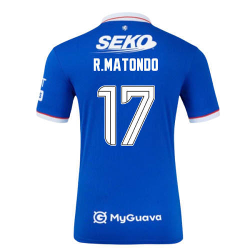 2025-2026 Rangers Home Shirt (Kids) (R.Matondo 17)