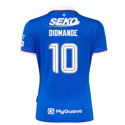2025-2026 Rangers Home Shirt - Womens (Diomande 10)