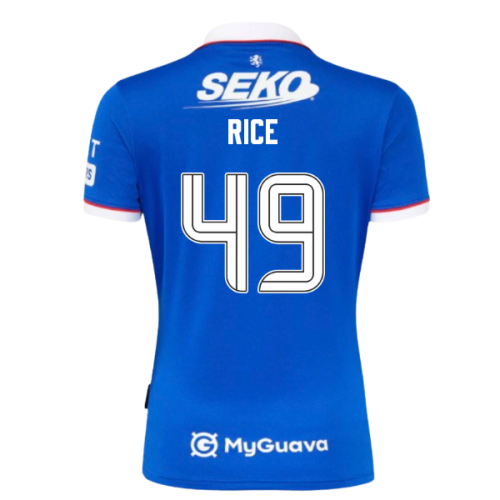 2025-2026 Rangers Home Shirt - Womens (Rice 49)