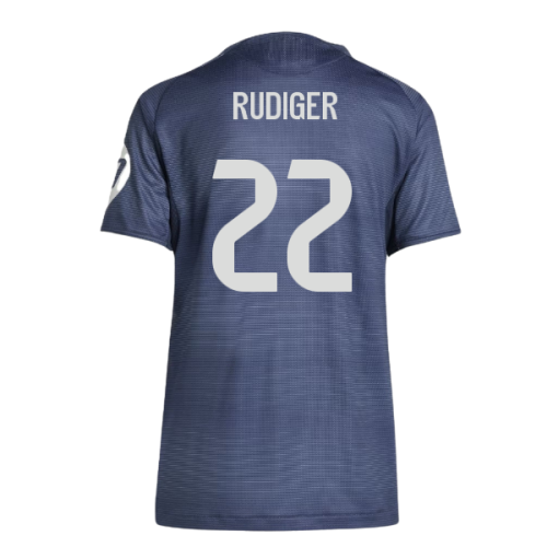 2025-2026 Real Madrid Authentic Away Shirt (Ladies) (Rudiger 22)