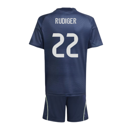 2025-2026 Real Madrid Away Youth Kit (Rudiger 22)