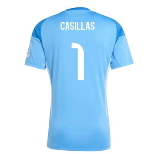2025-2026 Real Madrid Home Goalkeeper Shirt (Blue) (Casillas 1)