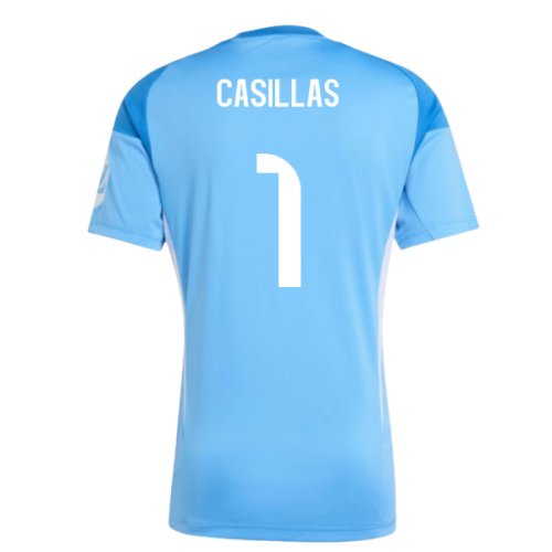 2025-2026 Real Madrid Home Goalkeeper Shirt (Blue) (Casillas 1)