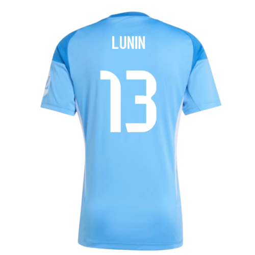 2025-2026 Real Madrid Home Goalkeeper Shirt (Blue) (Lunin 13)