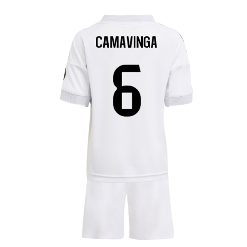 2025-2026 Real Madrid Home Mini Kit (Camavinga 6)