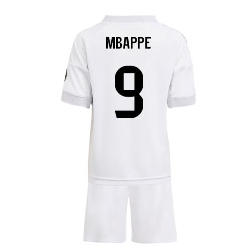 2025-2026 Real Madrid Home Mini Kit (Mbappe 9)